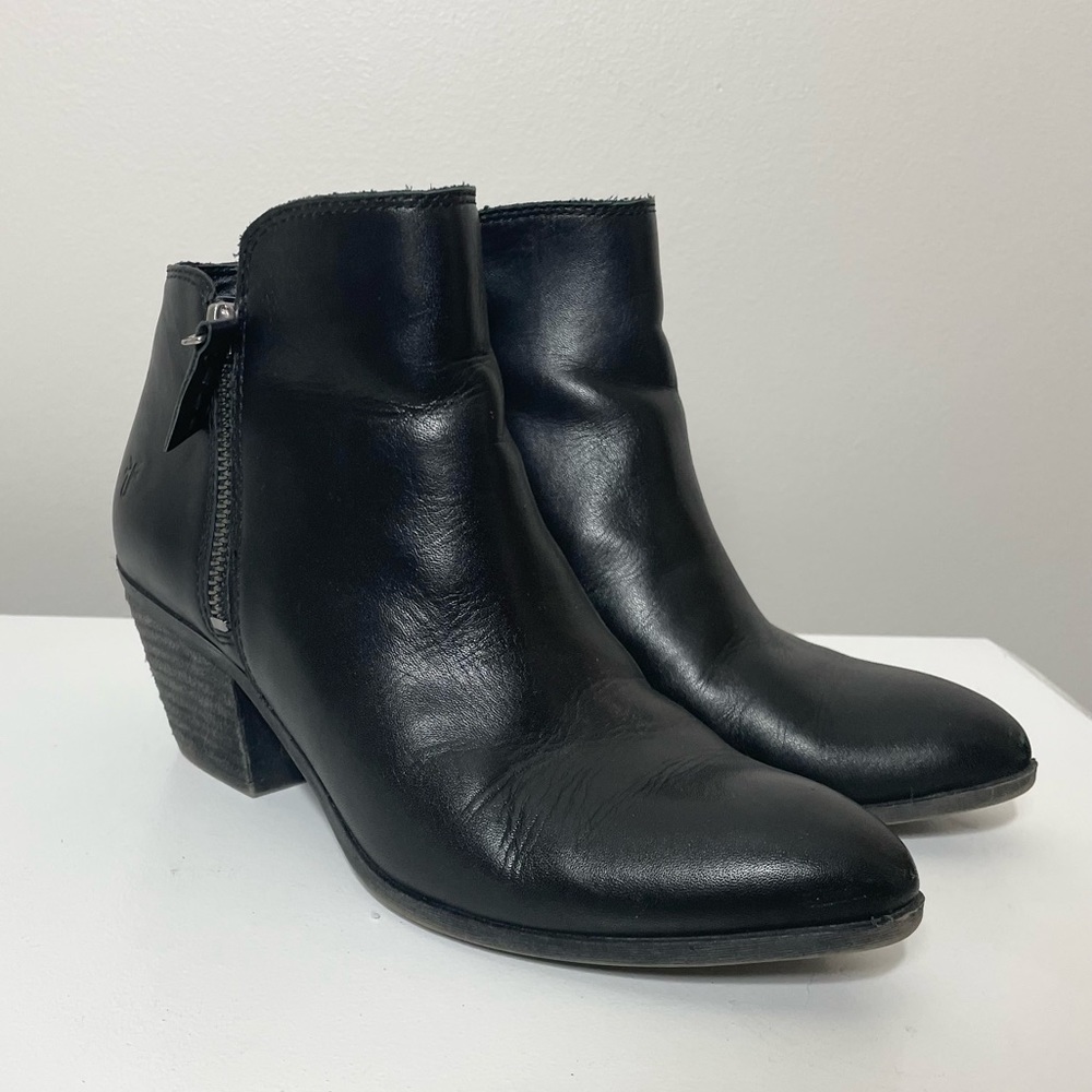 Frye Judith Black Ankle Boots